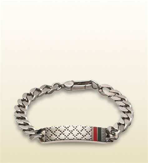 bracelet gucci men|gucci silver bracelet for men.